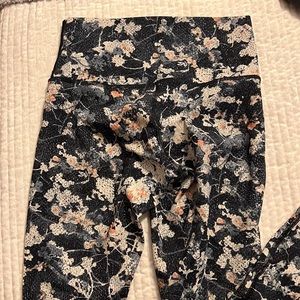 Lululemon Wunder Under Floral Blotch Leggings